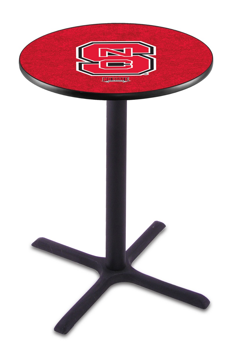 Holland Bar Stool L211 North Carolina State University 36&quot; Tall - 36&quot; Top Pub Table with Black Wrinkle Finish