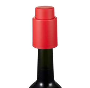 visol VAC380RD Vacustopper Red Rubberized Wine Stopper Pump