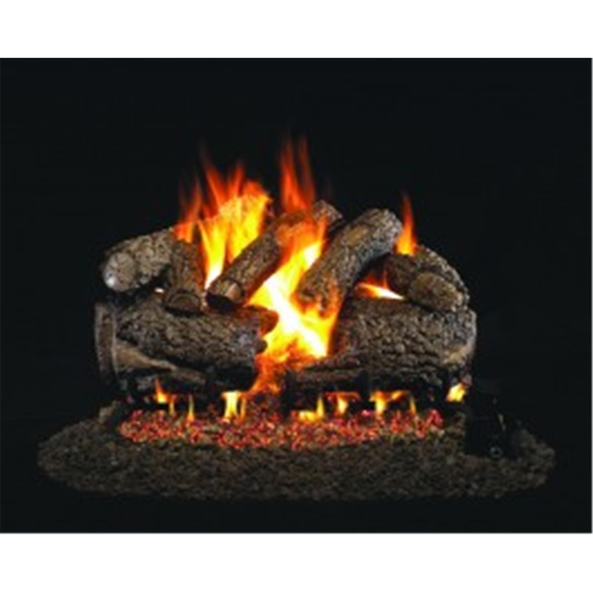 Flowers First Products CHFR-16-18 16 & 18 in. G10 Series Charred Frontier Oak Vent Free Log Set