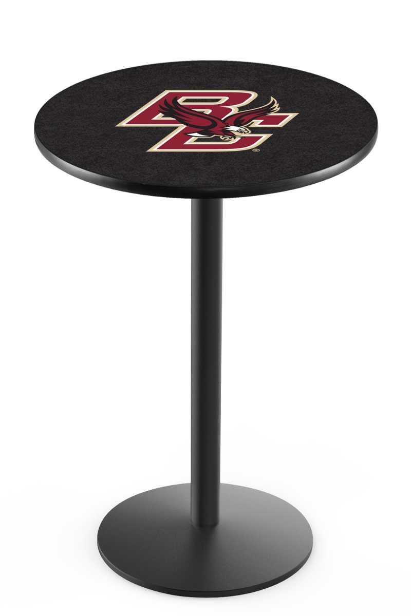 Holland Bar Stool L214 Boston College 36&quot; Tall - 36&quot; Top Pub Table with Black Wrinkle Finish