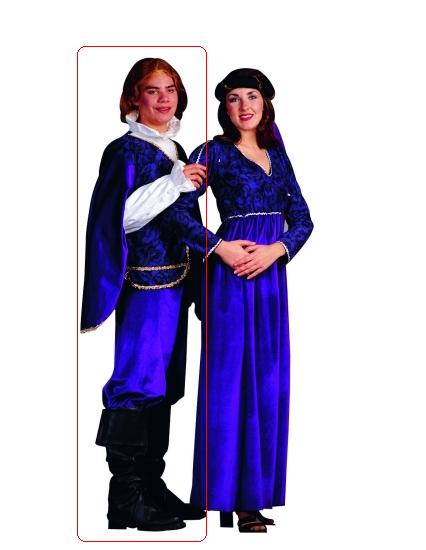 RG Costumes 80227-V Renaissance King Costume - Purple - Size Adult Standard