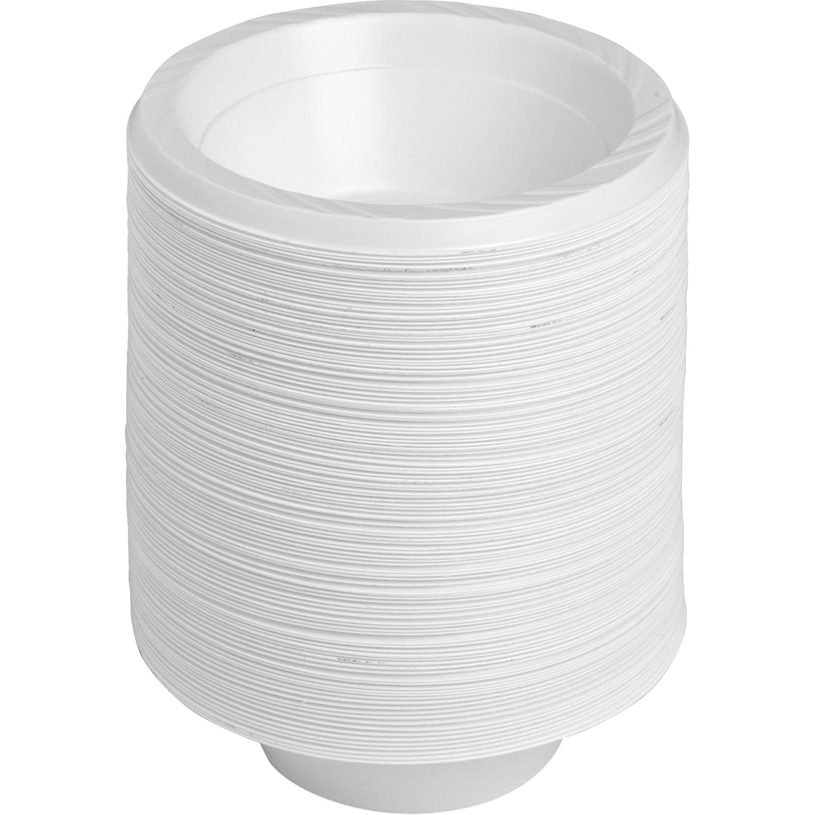 Genuine Joe GJO10424CT 12 oz Plastic Bowls - White&#44; 125 Count