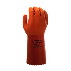 Best Glove 845-620XXL-11 Vinylove 620 Chem Resistant Gloves Orange XXL Size 11