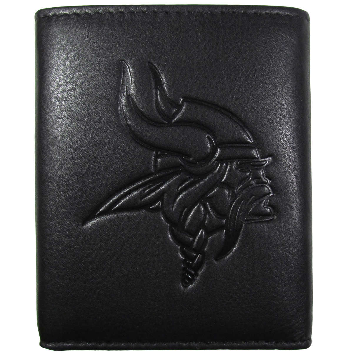 Siskiyou Sports Siskiyou FLET165 Male NFL Minnesota Vikings Embossed Leather Tri-fold Wallet