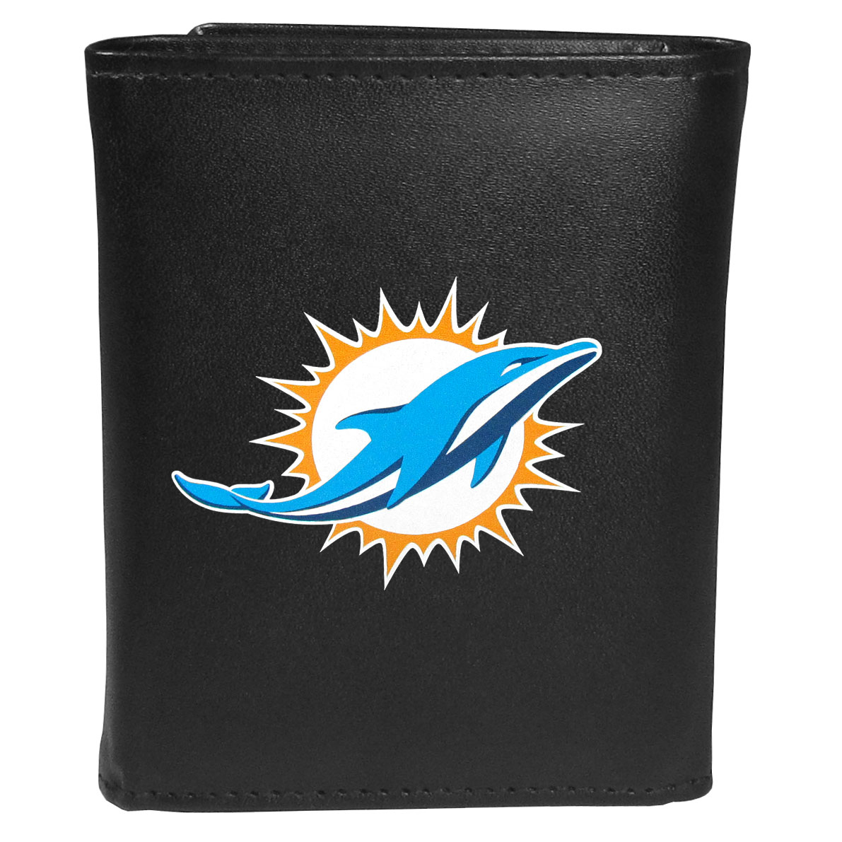 Siskiyou Sports Siskiyou FTRL060 Male NFL Miami Dolphins Tri-fold Logo Large Wallet - One Size