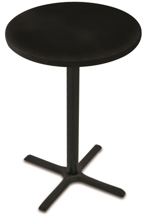 Holland Bar Stool OD211-3036BWOD36RBlack 36 in. OD211 Black Pub Table with 36 in. Diameter Indoor & Outdoor Black Top