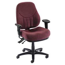 Lorell LLR81101 Multi-Task Chair- High-Back- 26-.88in.x26in.x39in.-42in.-.50in.- Blue