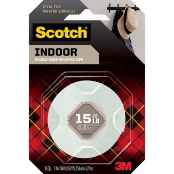 Scotch-Brite MMM114 1 x 50 in. Mounting Foam Tape, White