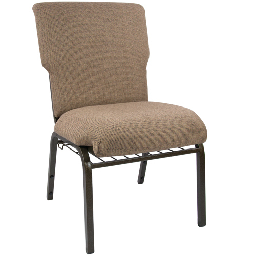 Flash Furniture EPCHT-105 21 in. Advantage Mixed Discount Church Chair, Tan