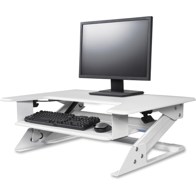 NewestEdition 5.3 x 35 x 24 in. Sit-to-Stand Desk Riser - White