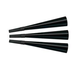 BEISTLE CO Beistle 88092-BK - Packaged Foil Horns - 9 Inches - Black- Pack of 12