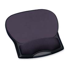 Compucessory CCS55302 Mouse Pad- w- Gel Wrist Rest- 8-.7in.x10-.2in.x1-.2in.- Charcoal