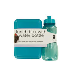 KOLE IMPORTS Bulk Buys OD881-12 Lunch Box with Water Bottle - 12 Piece -Pack of 12
