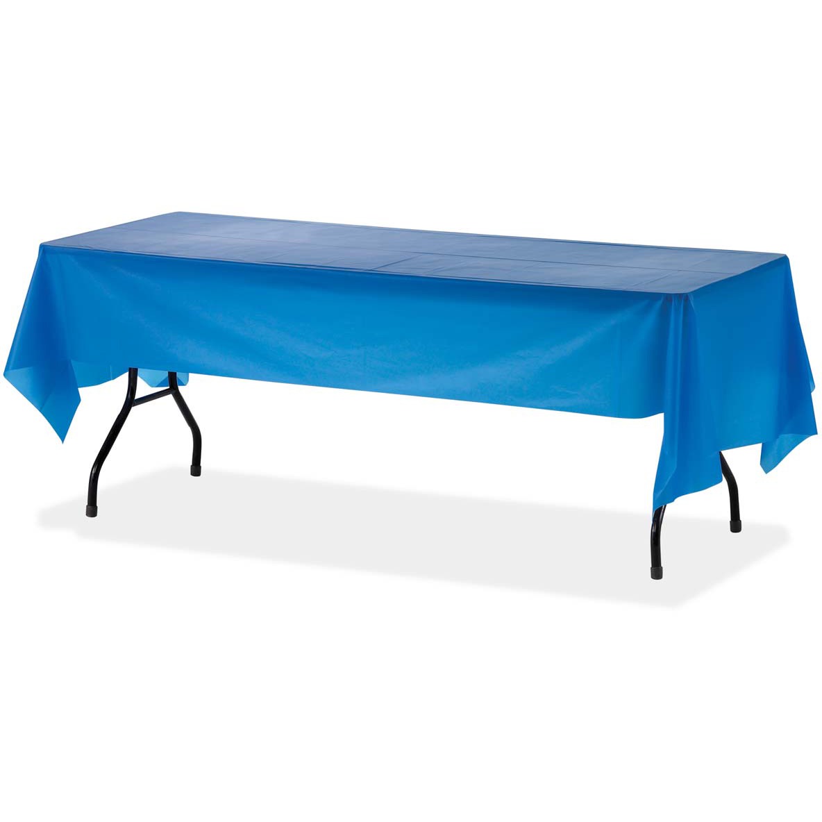 Genuine Joe GJO10325CT 54 x 108 in. Plastic Rectangular Table Covers - Blue