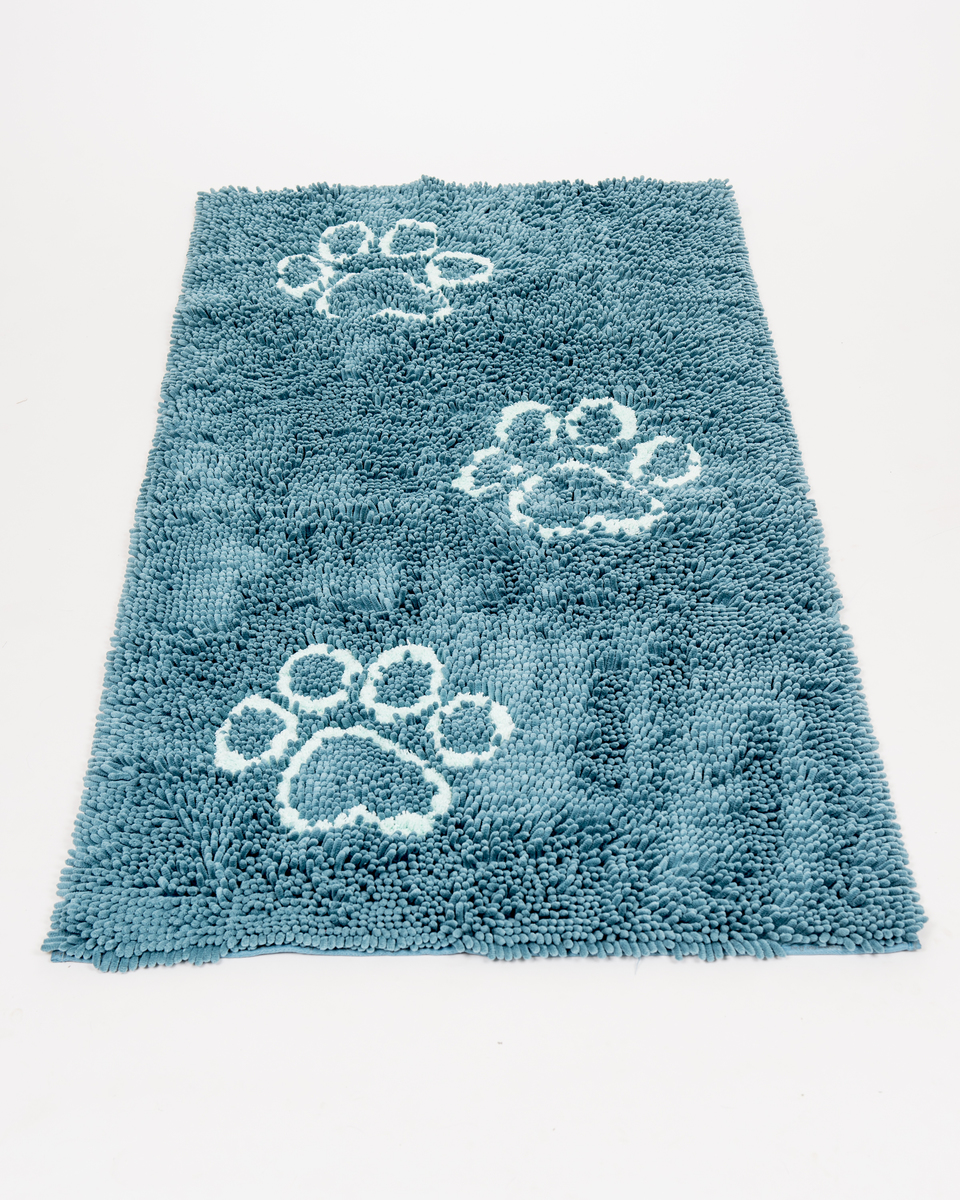 Dog Gone Smart 602509 60 x 30 in. Dirty Dog Doormat - Runner, Pacific Blue - Large