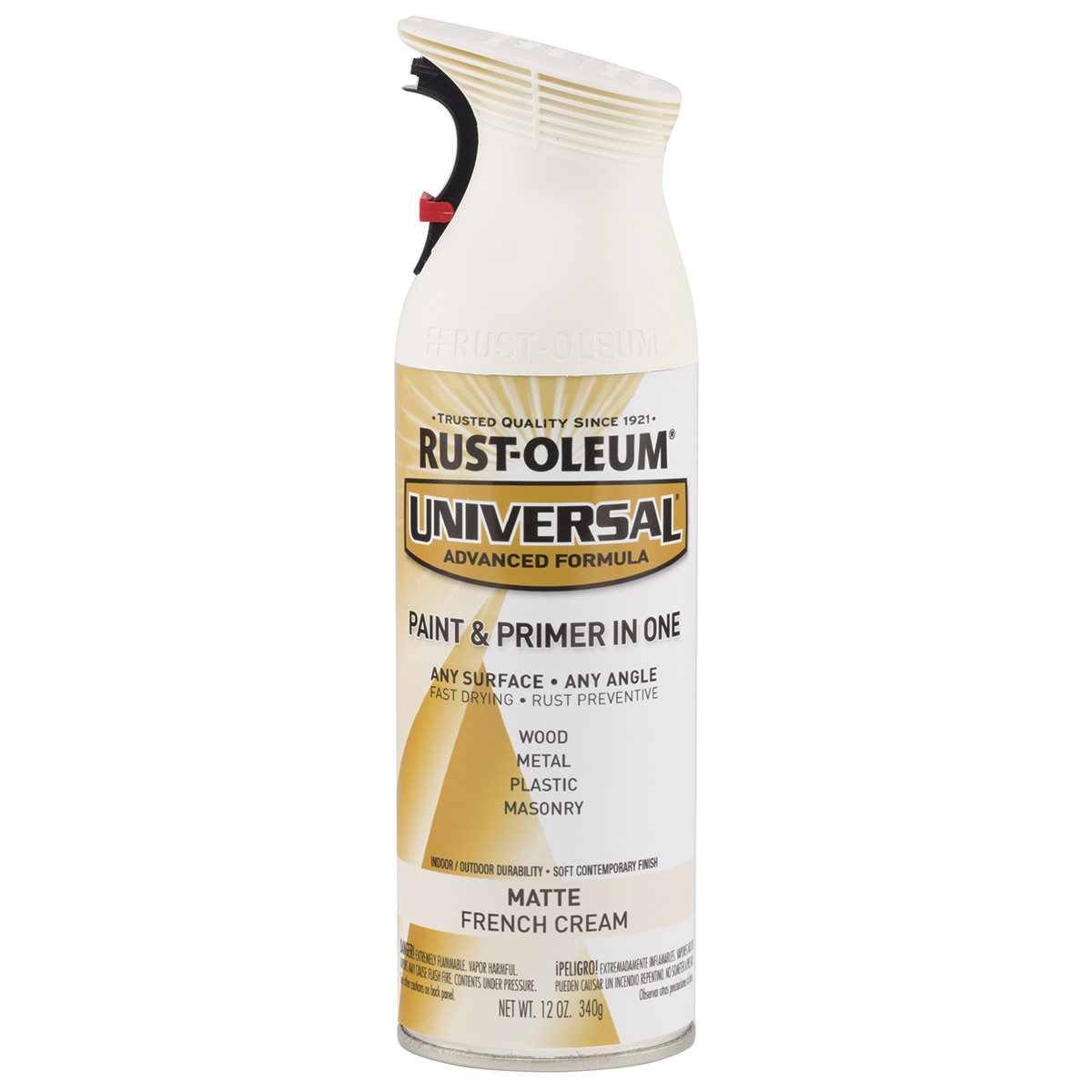 Rust-Oleum 282-816 12 oz Universal Matte Aerosol Paint - French Cream