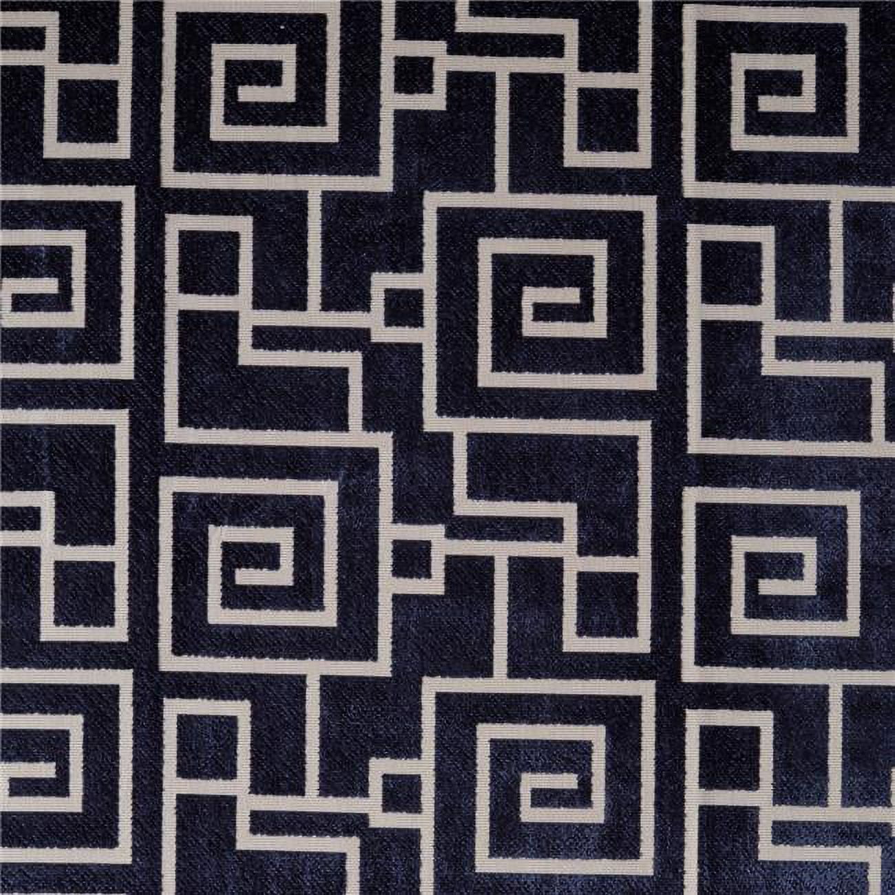 KD Cuna 13.38 in. Manor House Handmade Silk Fabric Cloth, Midnight