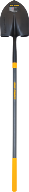 True Temper 2584300 57 in. Long Fiberglass Handle Round Point Shovel