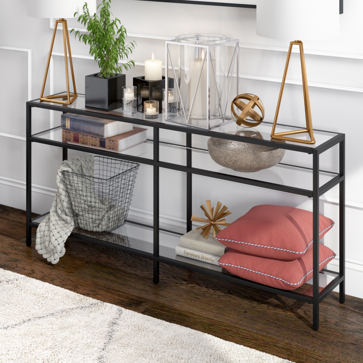 Henn&hart sivil console deals table