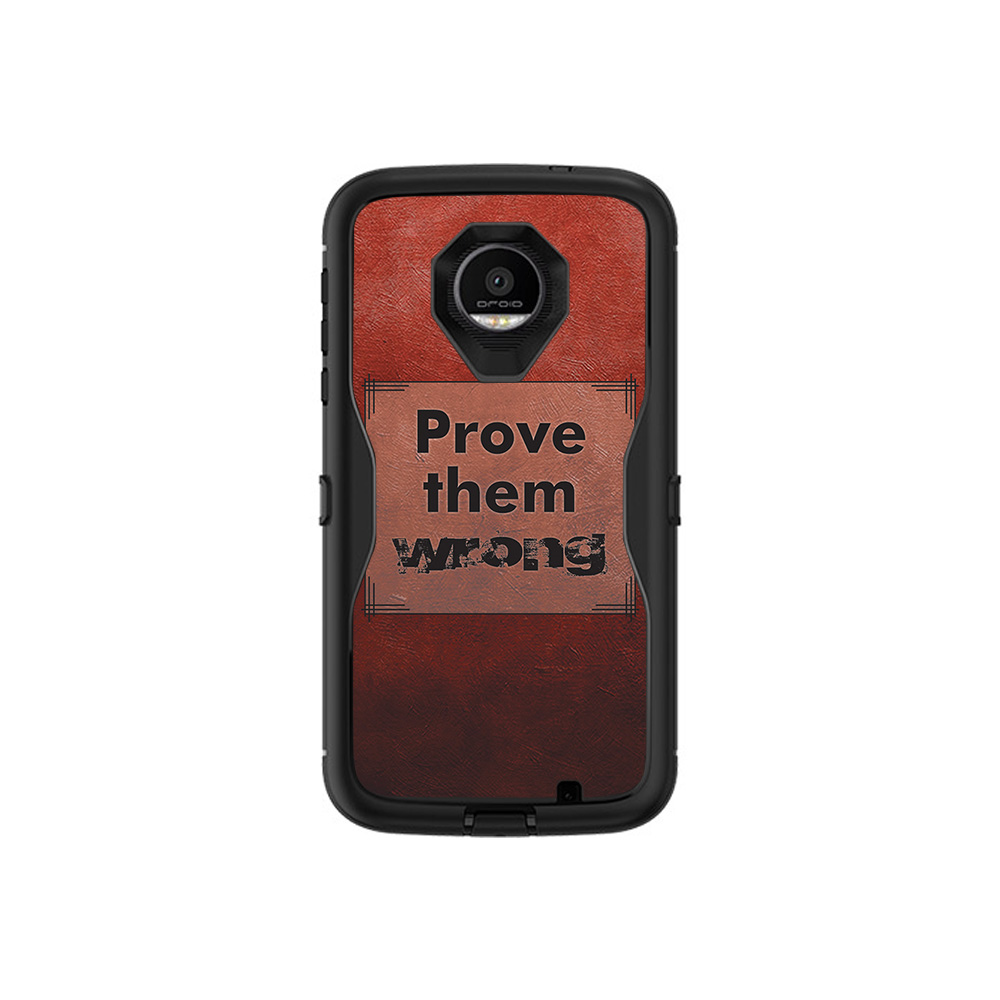 MightySkins MOZDED-Prove Them Wrong Skin for Otterbox Moto Z Force Droid Defender Series - Prove Them Wrong