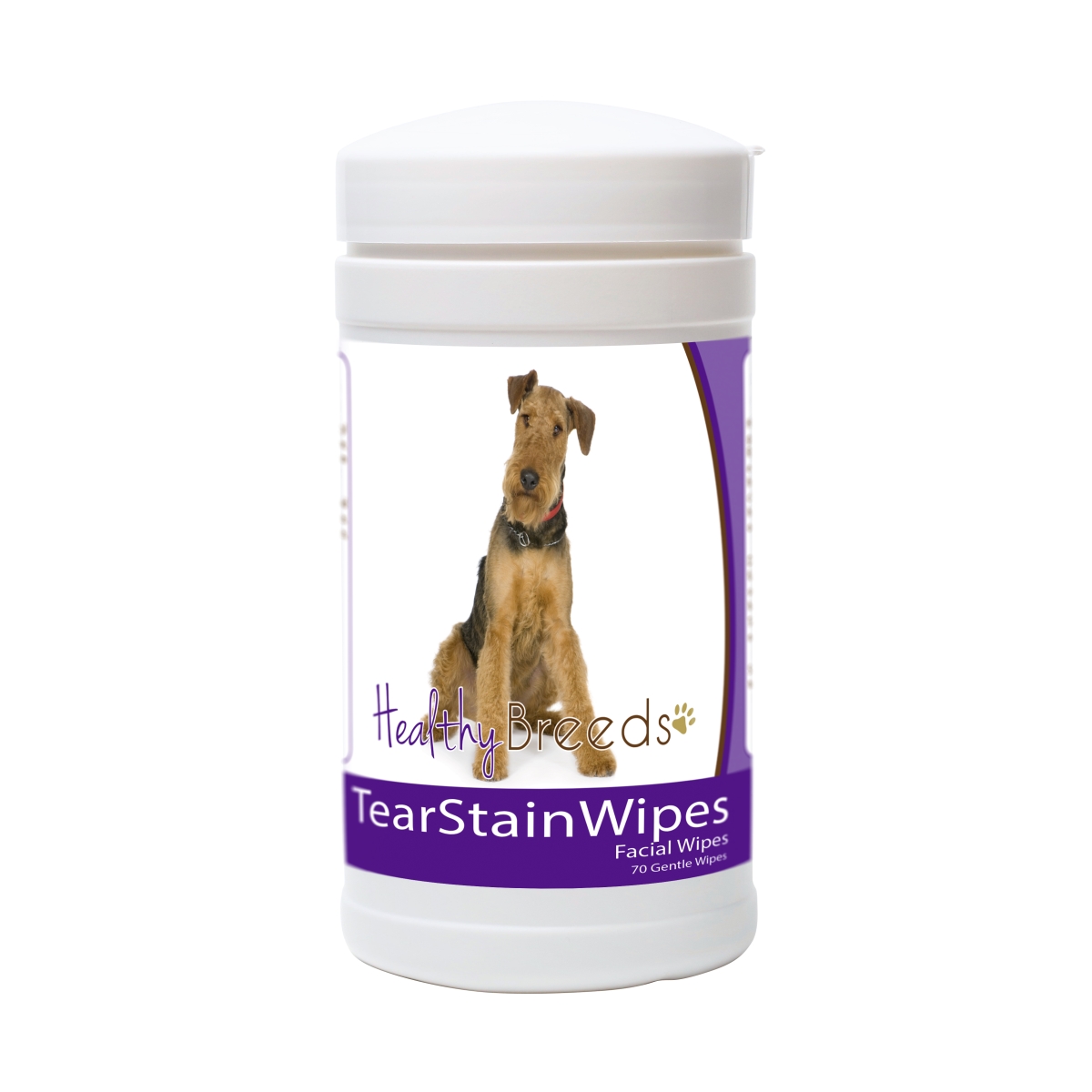 Healthy Breeds 840235153054 Airedale Terrier Tear Stain Wipes