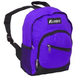 Everest 6045S-DPL-BK Slant Backpack - Dark Purple-Black