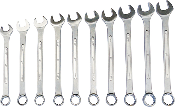ATD Tools ATD-1110 12 Point Metric Jumbo Raised Panel Combination Wrench Set - 10 Piece