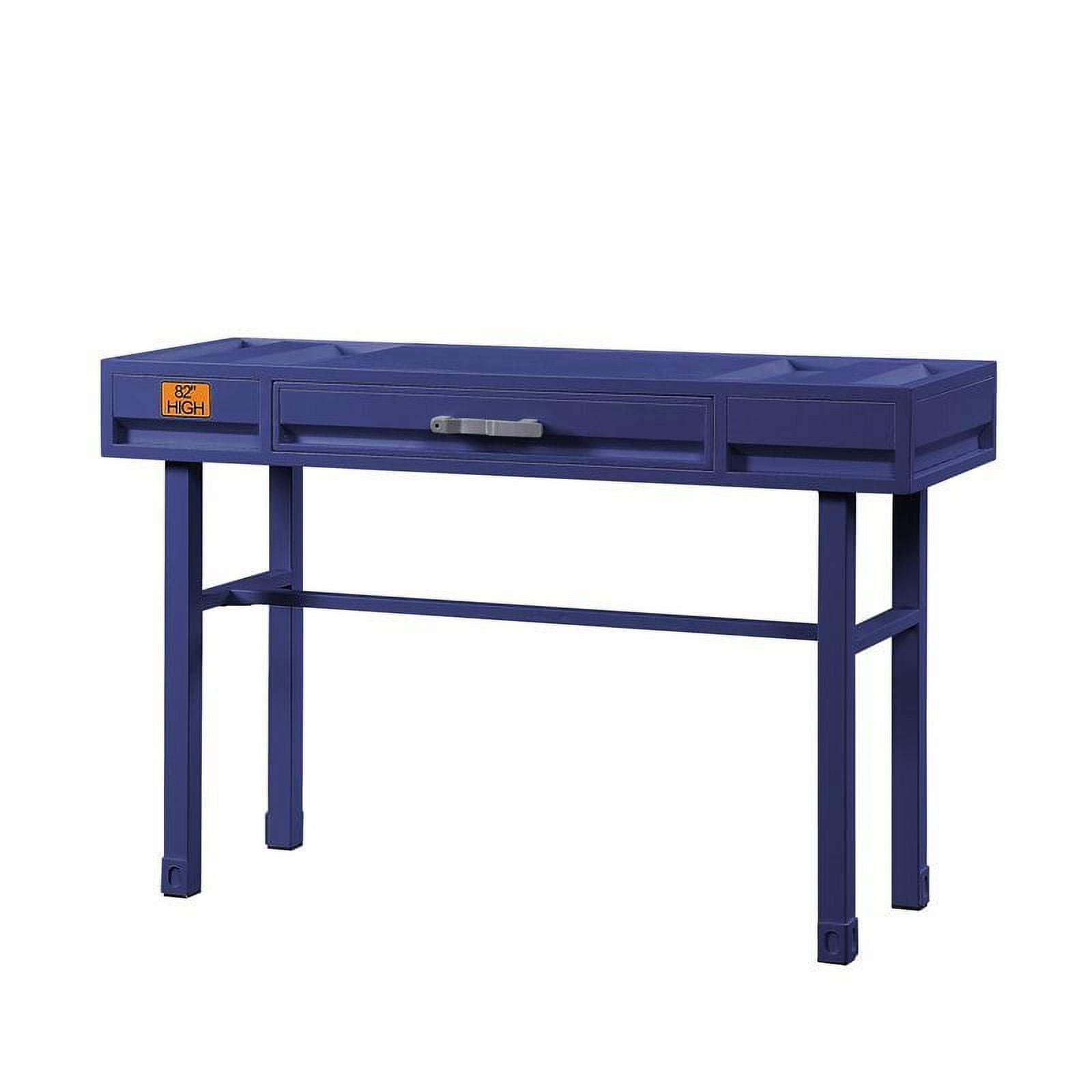 ACME Furniture 35939 47 x 17 x 30 in. Cargo Vanity Desk, Blue