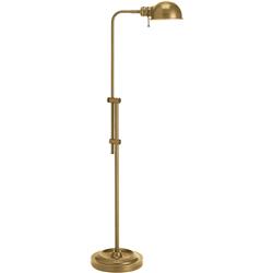 dainolite DM1958F-AGB 1 Light Incandescent Adjustable Pharmacy Floor Lamp&#44; Aged Brass