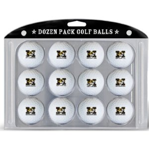 Team Golf 24903 Missouri Tigers Dozen Ball Pack