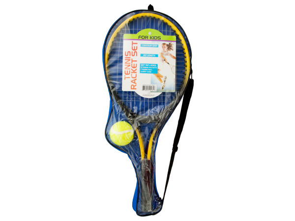 bulk buys OD917-2 Kids Tennis Racket Set With Ball -Pack of 2