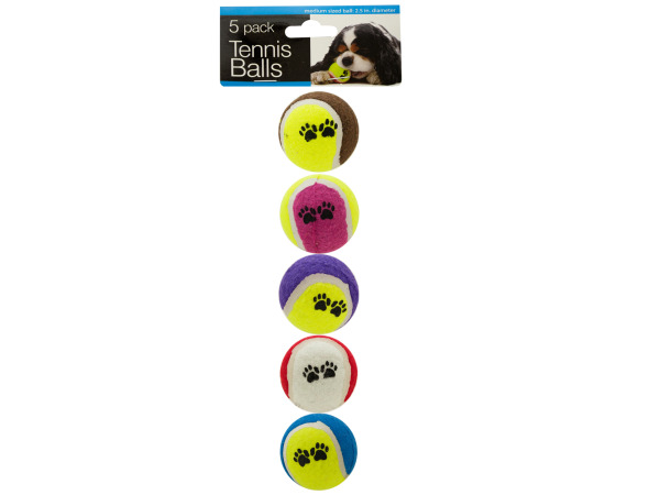bulk buys OD934-16 Medium Size Dog Tennis Balls Set -Pack of 16