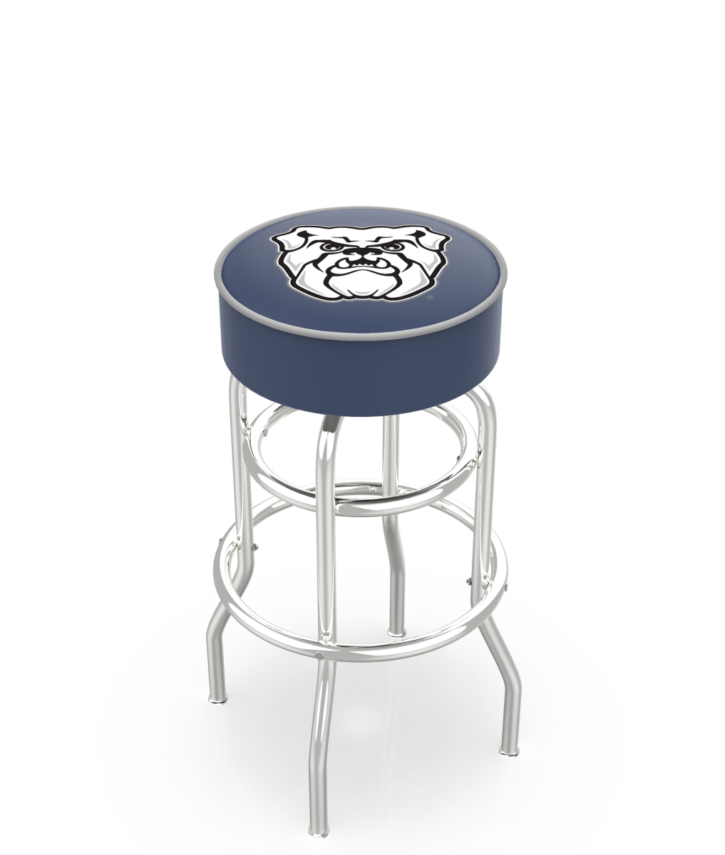 Holland Bar Stool L7C130Butler 30 in. L7C1 - 4 in. Butler Cushion Seat with Double-Ring Chrome Base Swivel Bar Stool