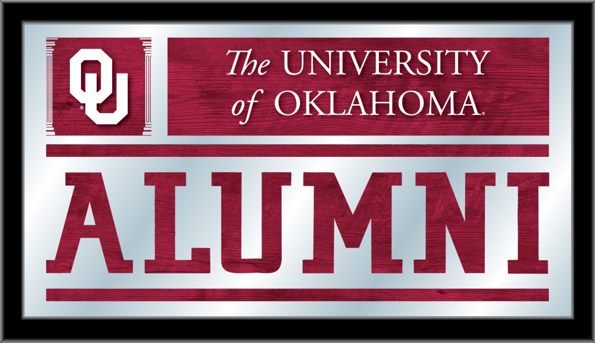 Holland Bar Stool MAlumOklhma 26 x15 in. University of Oklahoma Alumni Mirror