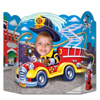 BEISTLE CO Beistle - 57991 - Fire Truck Photo Prop - Pack of 6