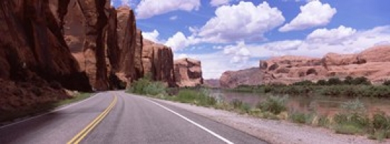 RLM Distribution Highway along rock formations  Utah State Route 279  Utah  USA Poster Print by  - 36 x 12