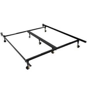 OnlineGymShop CB15621 Queen or King Adjustable Bed Frame with Rollers