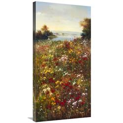 Global Gallery GCS-39430-1836-142 18 x 36 in. Wildflower Meadow I Art Print - Arcobaleno