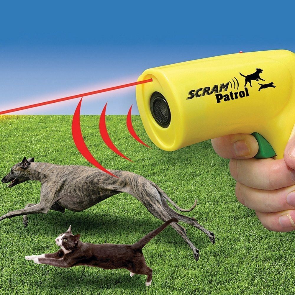 OnlineGymShop CB17224 Ultrasonic Scram Patrol Dog Repeller Chaser Stop Barking Attack Animal Protection
