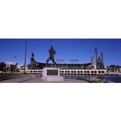 Panoramic Images PPI129060L Willie Mays statue in front of a baseball park  AT&T Park  24 Willie Mays Plaza  San Francisco  California  USA Poste