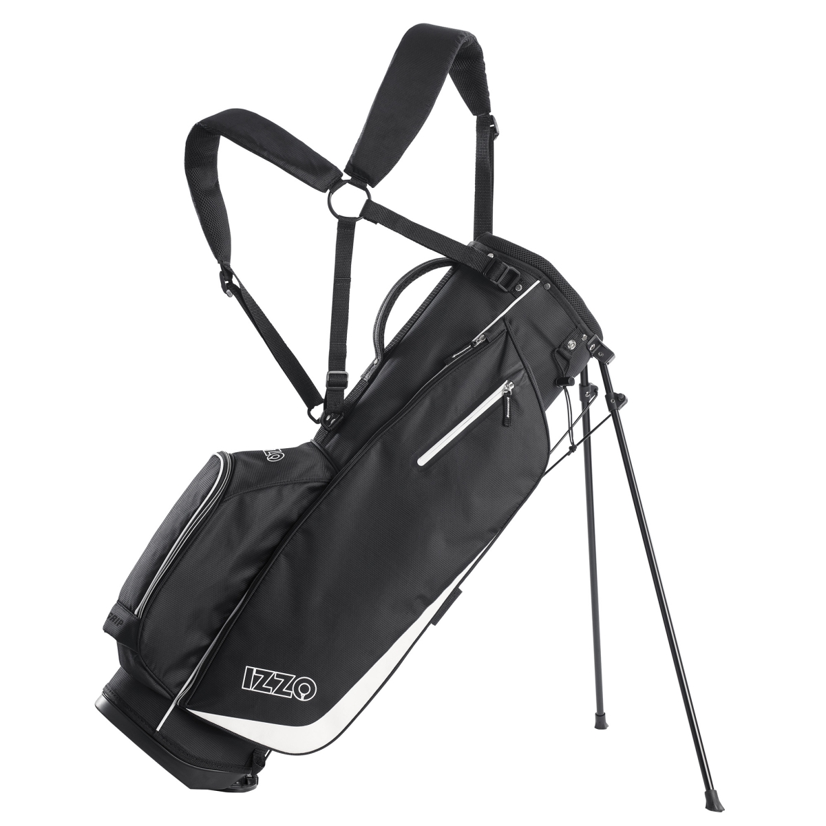 IZZO Golf Izzo A81100 Ultra Lite Stand Bag, Black