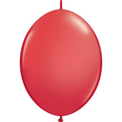 Pioneer 63561 6 in. Quick Link Latex Balloon - Red