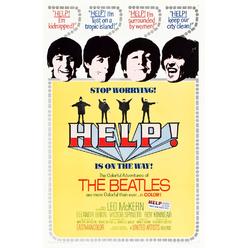 Posterazzi Everett Collection EVCMMDHELPEC003H Help British Poster The Beatles - Ringo Starr Paul Mccartney John Lennon George Harrison 196