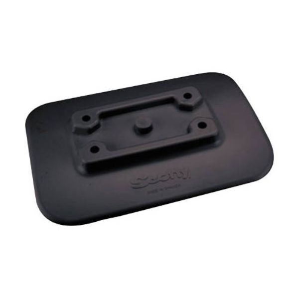 Scotty 620416 Glue-On Pad for Inflatable Boats&#44; Black