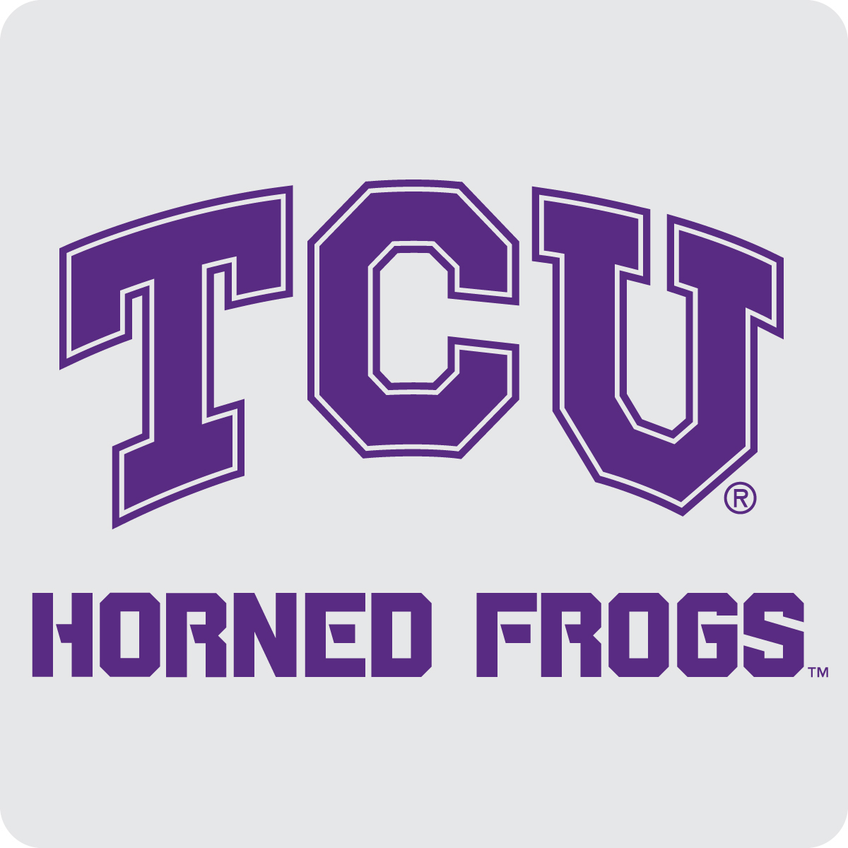 R & R Imports CST6-A-C-TCU19 Texas Christian University Acrylic Square Coaster - Pack of 6