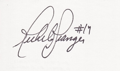 Real Deal Games Michele Granger Autographed Olympic Softball Pitcher 3x5 Index Card - 1996 Gold Medalist
