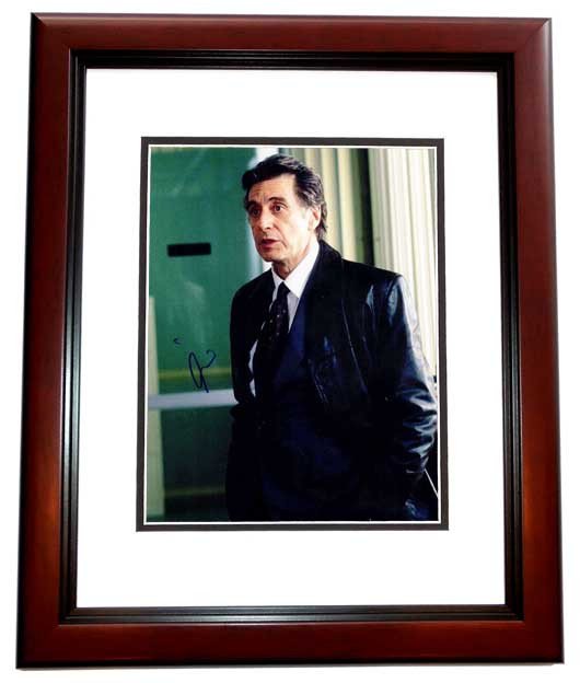 Real Deal Memorabilia APacino11x14-7MF Al Pacino Signed - Autographed Insomnia 11 x 14 in. Photo Mahogany Custom Frame