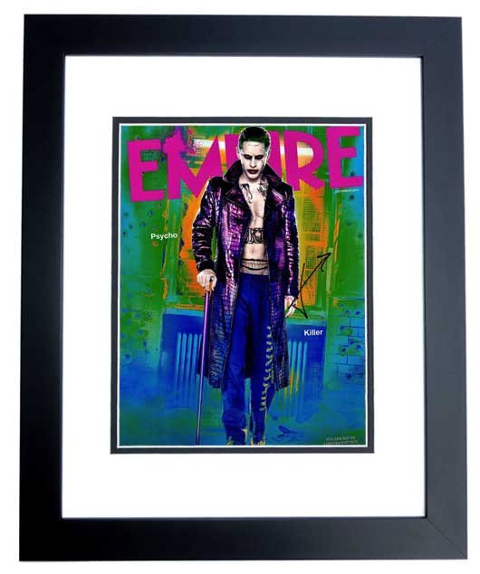 Real Deal Memorabilia JLeto11x14-5BF Jared Leto Signed - Autographed Suicide Squad - The Joker 11 x 14 in. Photo - 30 Seconds to Mars Singer - Black C