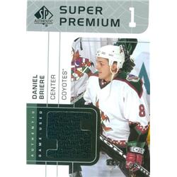 Autograph Warehouse 466332 Daniel Briere Player Worn Jersey Patch Hockey Card&#44; Phoenix Coyotes - 2003 Upper Deck Super Premium No.SPDB