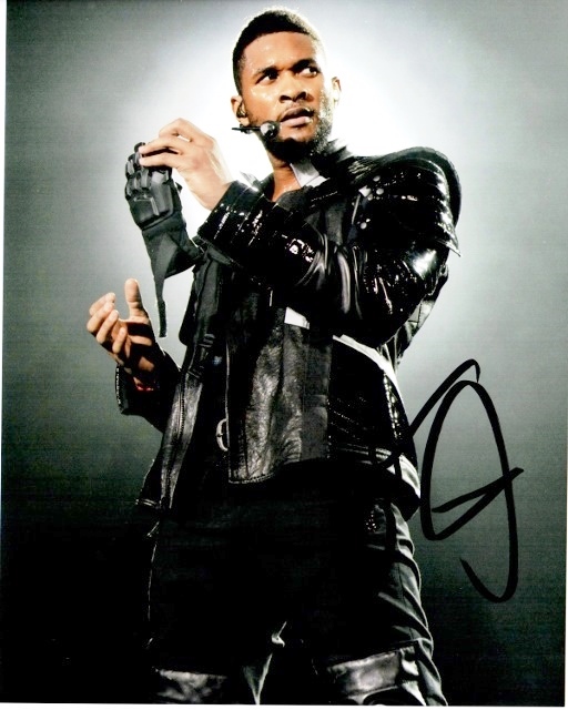 Real Deal Memorabilia Usher8x10-5 8 x 10 in. Usher Signed - Autographed R&B Singer Concert - Usher Raymond